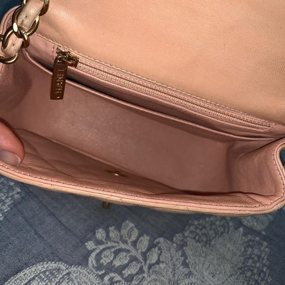 Chanel Square Mini Bag Pink Powder with GHW - Picture 5 of 8